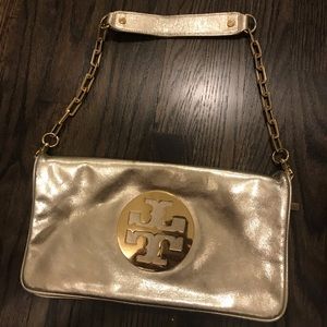 Tory Burch Gold Reva Purse